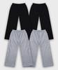 Lidi Fluffy Cotton Plain Wide Fit Fleece-Lined Pants