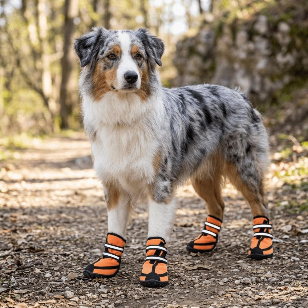 Soft Sole Dog Shoes Adjustable Strap Dog Anti-slip Paw Shoes Pet Rain Boots  Paw Protection