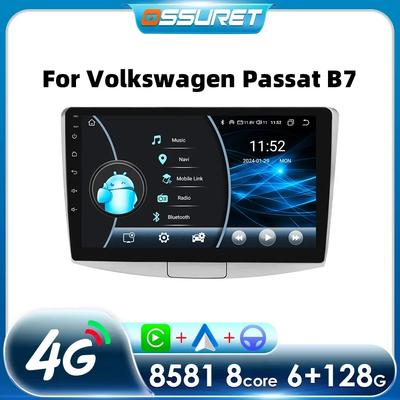 Ραδιόφωνο Αυτοκινήτου Android 13 VW Passat B7 CC 2010-2015 Multimedia Video Player Πλοήγηση GPS Carplay Οθόνη Αφής QLED Αυτοκίνητο Στερεοφωνικό Έξυπνη Οθόνη
