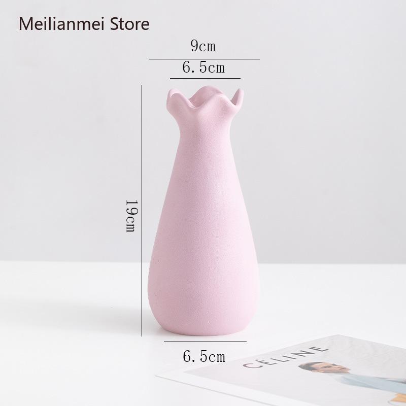 Домашний декор Керамическая декоративная ваза с сухоцветами Обеденный стол Фойе Гостиная Цветочная композиция и украшение Вазы