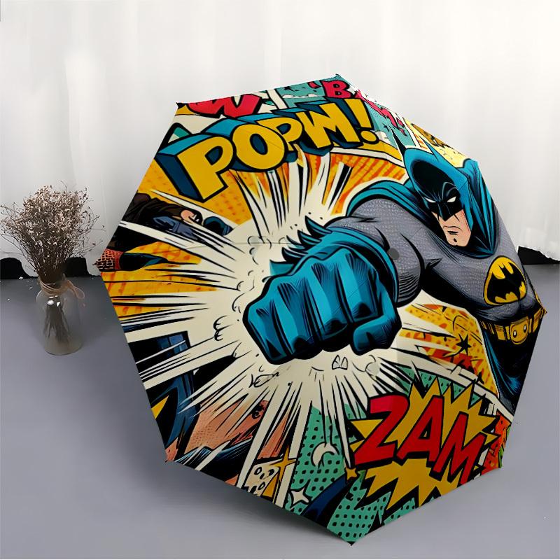 1pc Batman Automatic Open/Close Umbrella, Christmas Gift for Men Women, Daily Travel Outdoor Use Yy251101231
