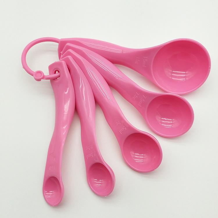 5Pcs/set Plastic measuring spoon Kitchen Household with graduated salt spoon Milk powder Coffee spoon Cake measuring Baking tools