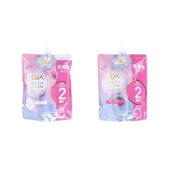[Set purchase] Lux Bath Glow Repair & Shine Treatment Refill + Bath Glow Repair & Shine Shampoo Refill 700g each