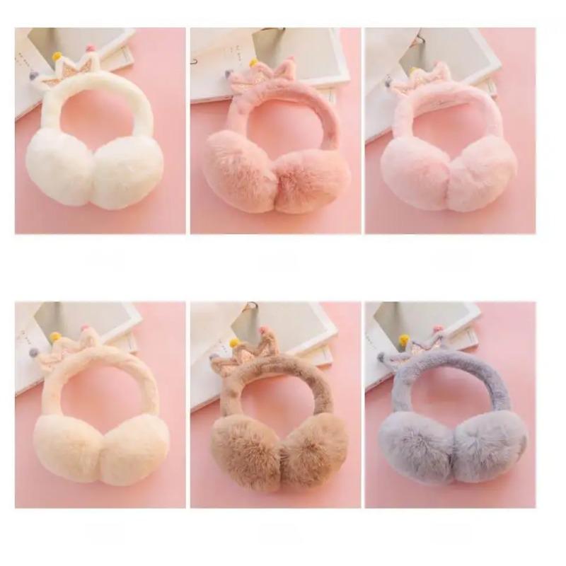 Schöne Prinzessin Warme Plüsch Glitzer Ohrenschützer Baby Kind Ohrenschützer Ohrenschützer Für Mädchen Wärmer Winter