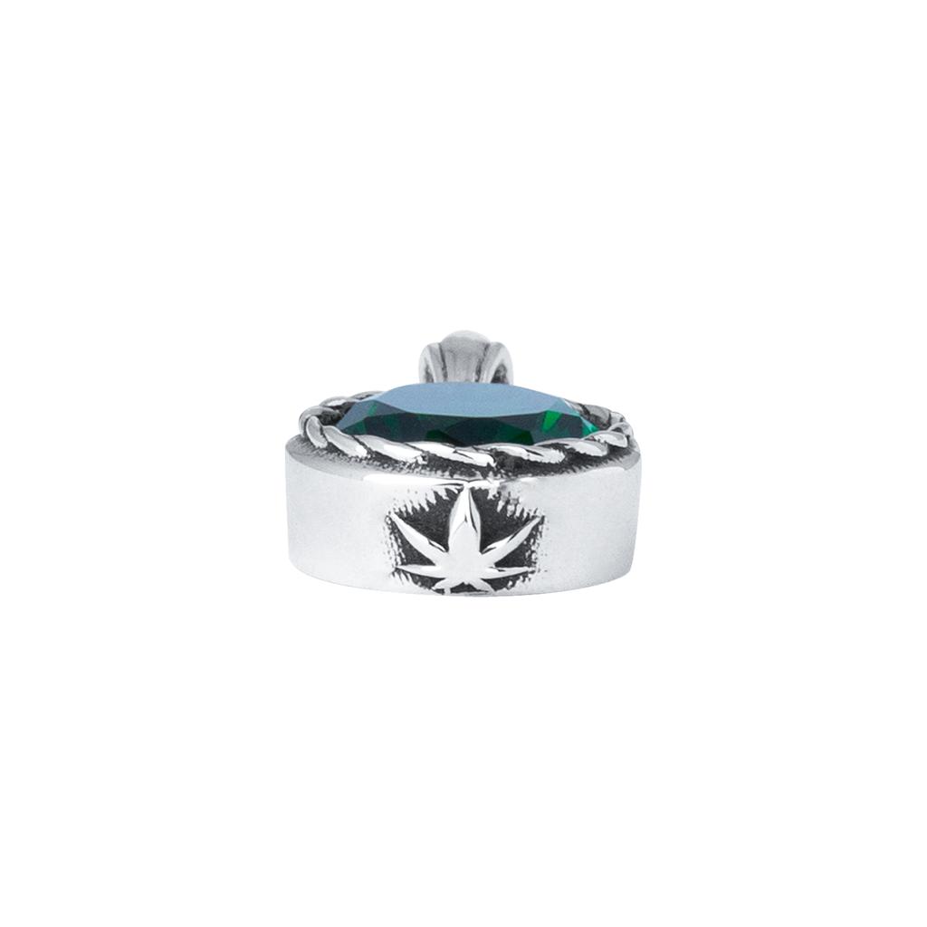 Sting925 High Life Oval Emerald Pendant
