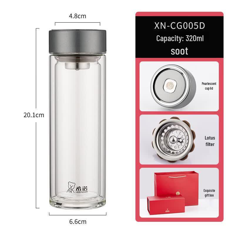 Heenoor Double-Layer Heat-Resistant Glass Cup