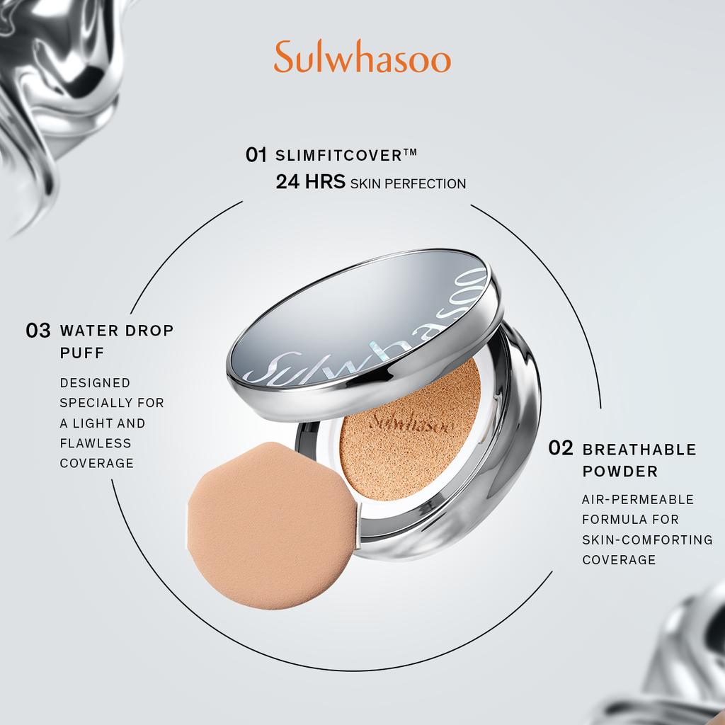 Perfecting Cushion Airy 21N1 Beige SPF50+/PA+++ 15g+15g Refill Korean Luxe Brand Store