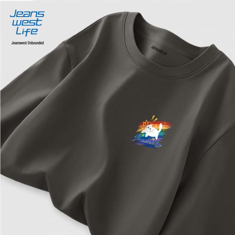 JEANSWEST LIFE Men's Cotton Cartoon Long Sleeve T-Shirt