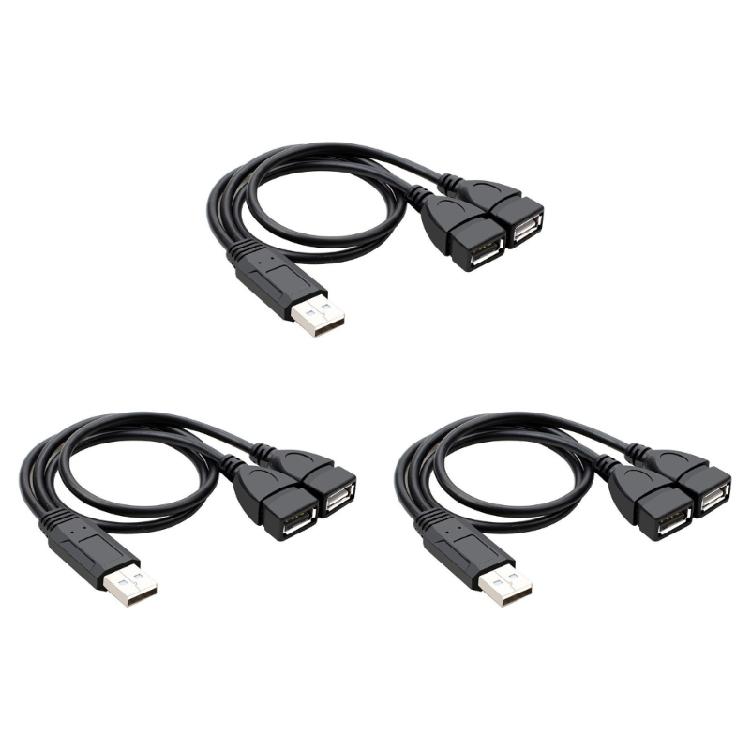 

Кабель-розгалужувач USB 2.0 USB-тато на 2 USB-мама Конвертер USB 2.0 Розширювач портів USB Кабель-розгалужувач з кількома портами Адаптер-роздільник