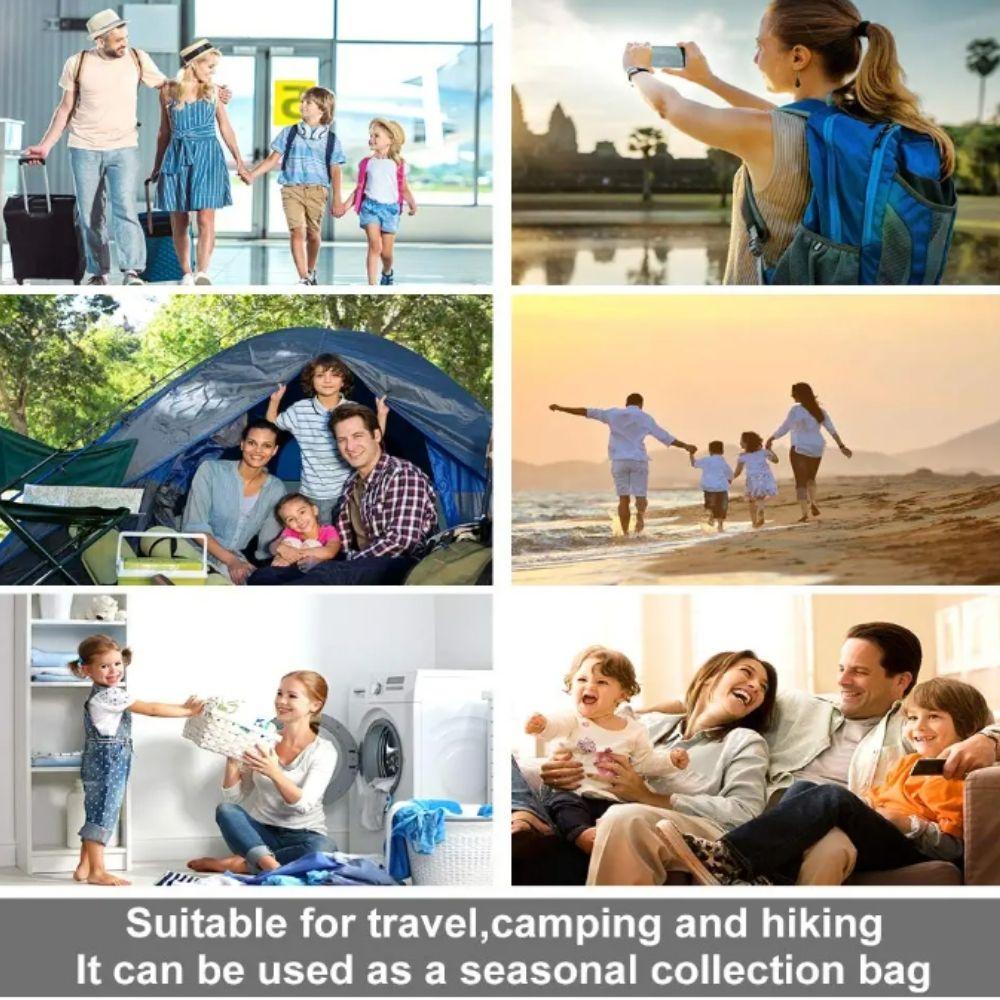 Homlly 10pcs Travel Roll-Up Compression Space Saver Bags - No Vacuum or Pump Needed