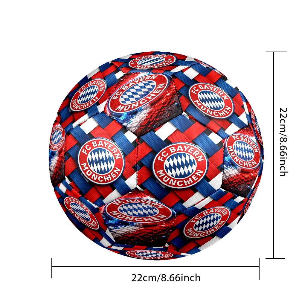 Fc Bayern München Theme Size 5 Soccer Football Machine Sewn Indoor/Outdoor Training and Matches Sports Enthusiast Gifts