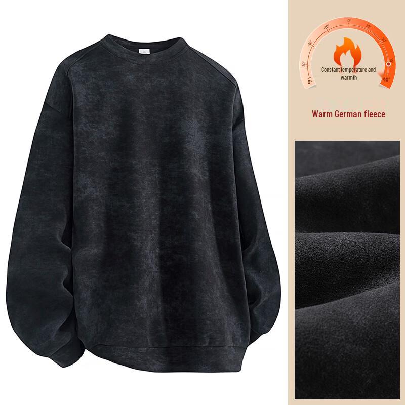 NASA NOAH Men's Tie-Dye Fleece-Lined Crewneck Sweatshirt