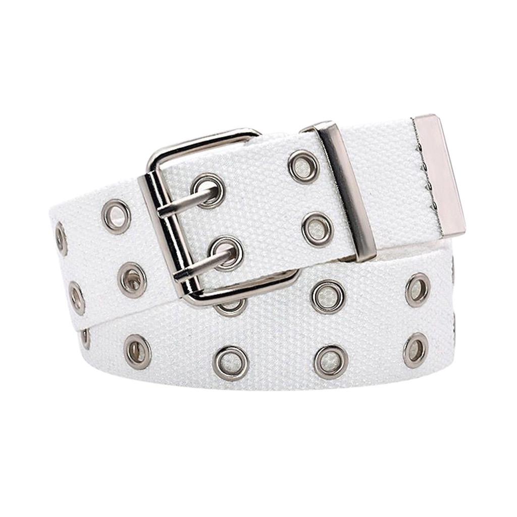 

Mens Womens Casual Canvas Waist Belt Casual Canvas Belt білий