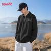 Baleno Men's 320g Heavy Waffle Knit Polo Collar Half-Zip Sweatshirt