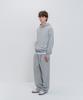 PSSHOPPER Curved Washed Wide Sweatpants [Gray]