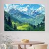 1Pcs Natural Mountain Scenery Decoration Background Winter Backdrop Decorations For Photo Studio Photo Booth Christams Party