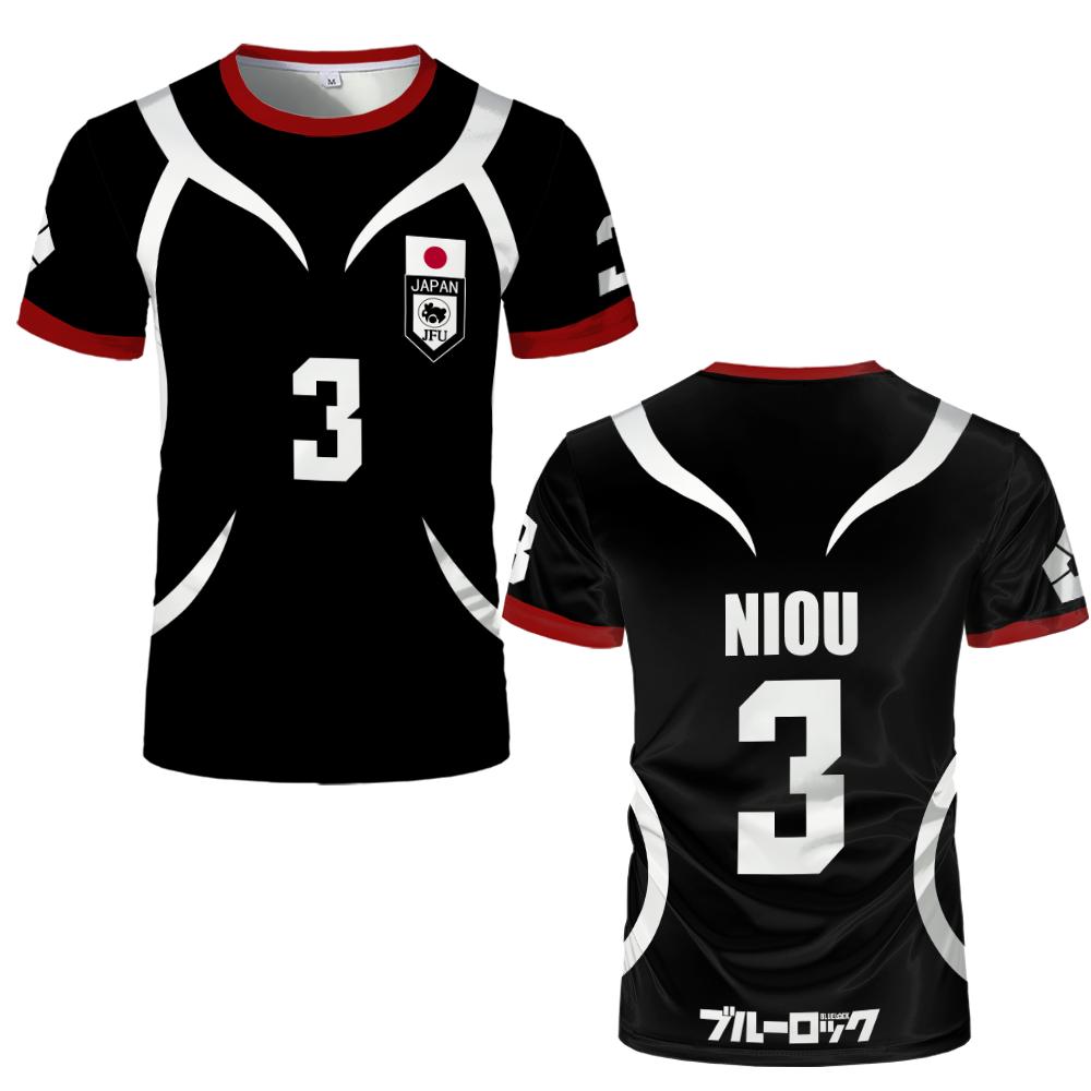 Mens Anime Jersey Blue Lock Sae Itoshi Role Playing 3d Print T-shirt Men Women Fashion Oversized Short Sleeve T Shirt Breathable