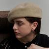 LALA Wool Beret Baker Hat (Wool Gloves and Pouch Included)