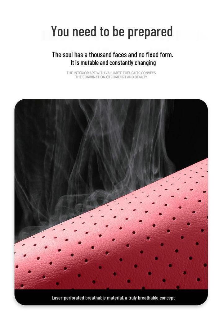 Breathable Perforated Leather Seat Cover for 2023-2026 Chery Tiggo 7 PLUS