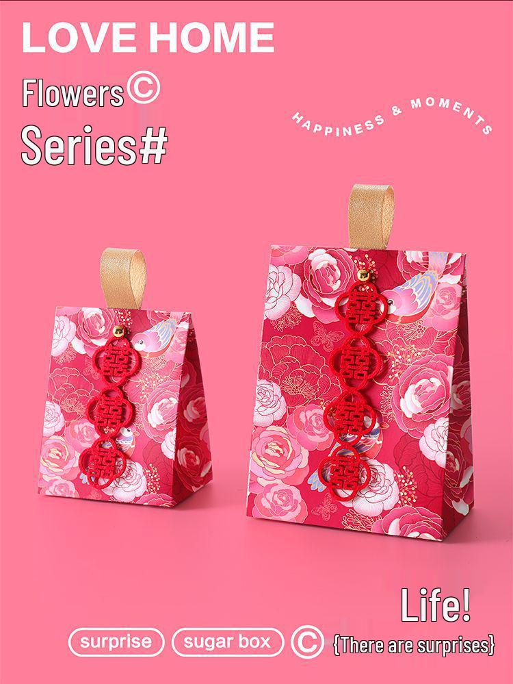 2025 Elegant Wedding Favor Candy Boxes: High-End Handheld Gift Bags