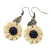 European American Sunflower Earrings Personality Versatile Exaggerated Small Fresh Earrings