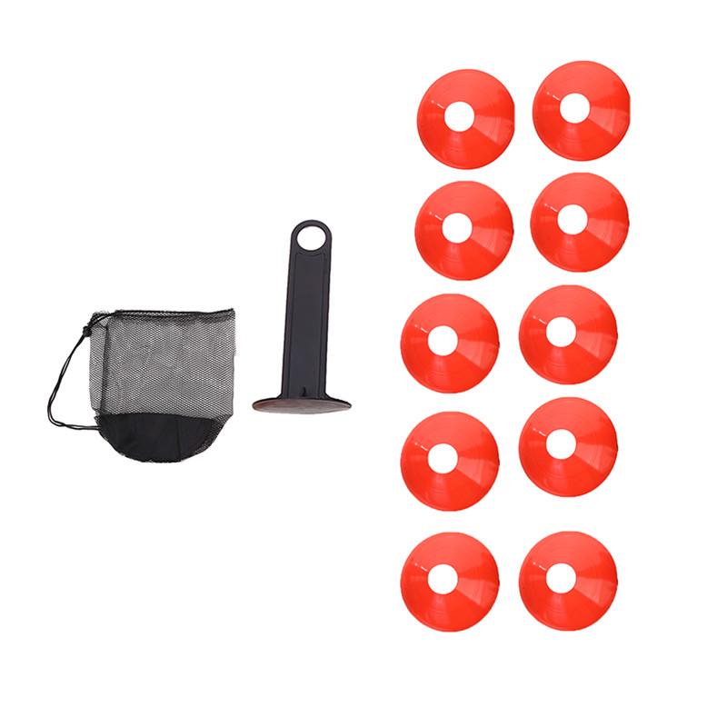 10 stücke Set Fußball Training Ausrüstung Für Kid Pro Disc Kegel Agilität Übung Training Zubehör