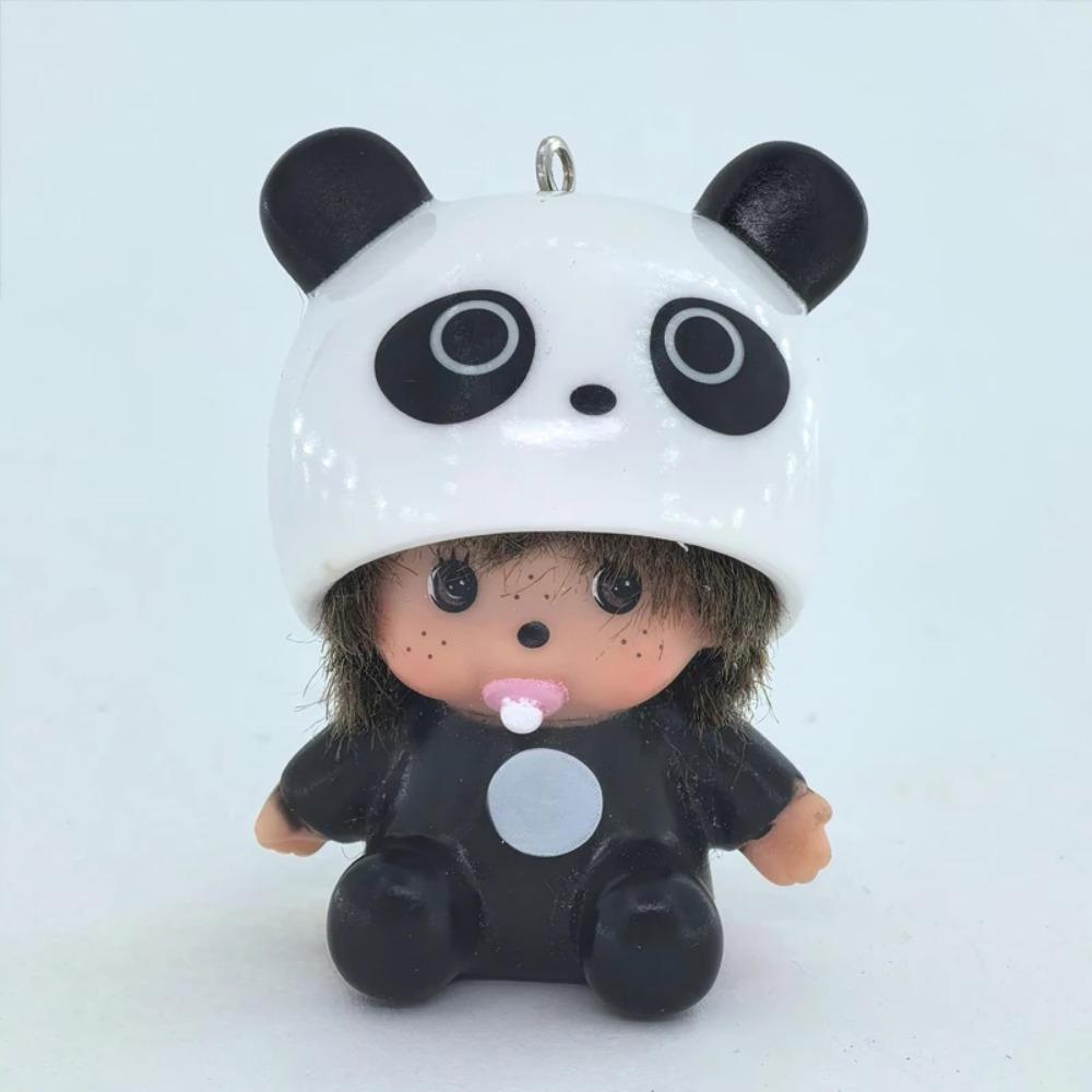 Monchhichi Vinyl Toy Cute Packaging Decoration Car Ornament Cartoon Kawaii Charm Children's Toy Bag Appendage Birthday Gift New