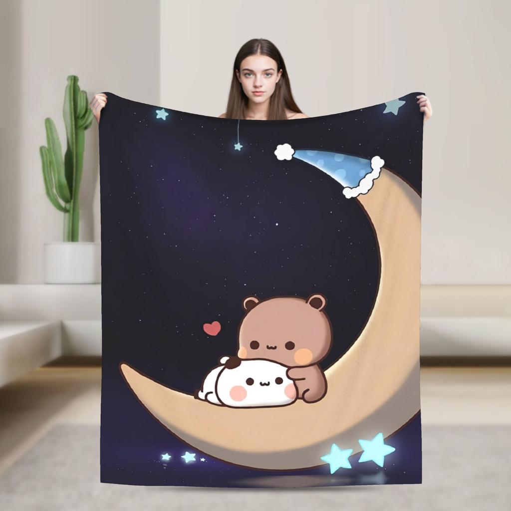 Weiche Decke Mädchen Jungen Camping Bubu Dudu Flugdecke Flanell Tagesdecke für Couch Sessel Sofa Bett Modische Sofa Bett Abdeckung