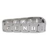 Fendi Logo Watches 3150L SilverDial Stainless Steel Quartz Analog Display Women Used