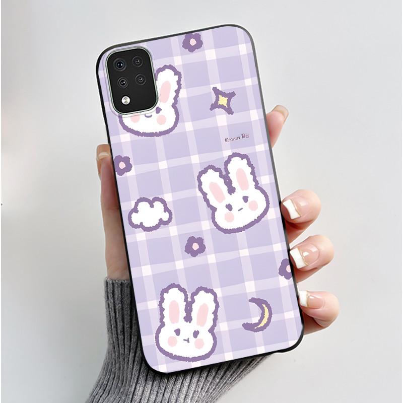 For LG K42 Case LMK420 Cute Love Rabbit Silicone Soft Coque Protective Back Cover For LG K42 K52 K62 K 42 Q52 Bumper Shell Funda
