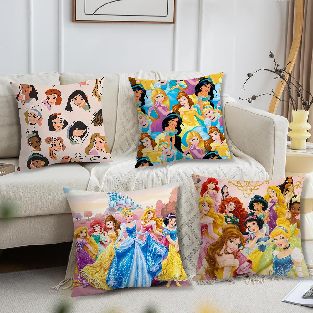 MINISO Lovely P-Princess Cute cushion cover Living Room Headboard Bedroom Office Cushion Cushion Sofa Nap Time Pillow Case