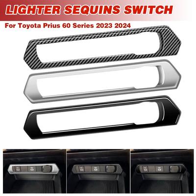For Toyota Prius 60 Series 2024 2024 ABS MicroUSB Cigarette Lighter Sequins Switch Panle Decorative Cover Trim Car Accessories