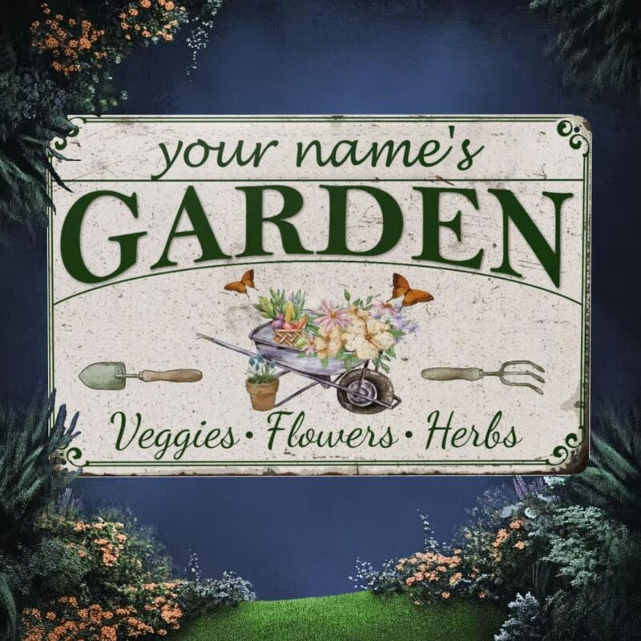 

Vintage Floral Metal Sign 20x30cm Garden Wall Art Home Decor Indoor Outdoor Rustic Aluminum Tin Plate білий
