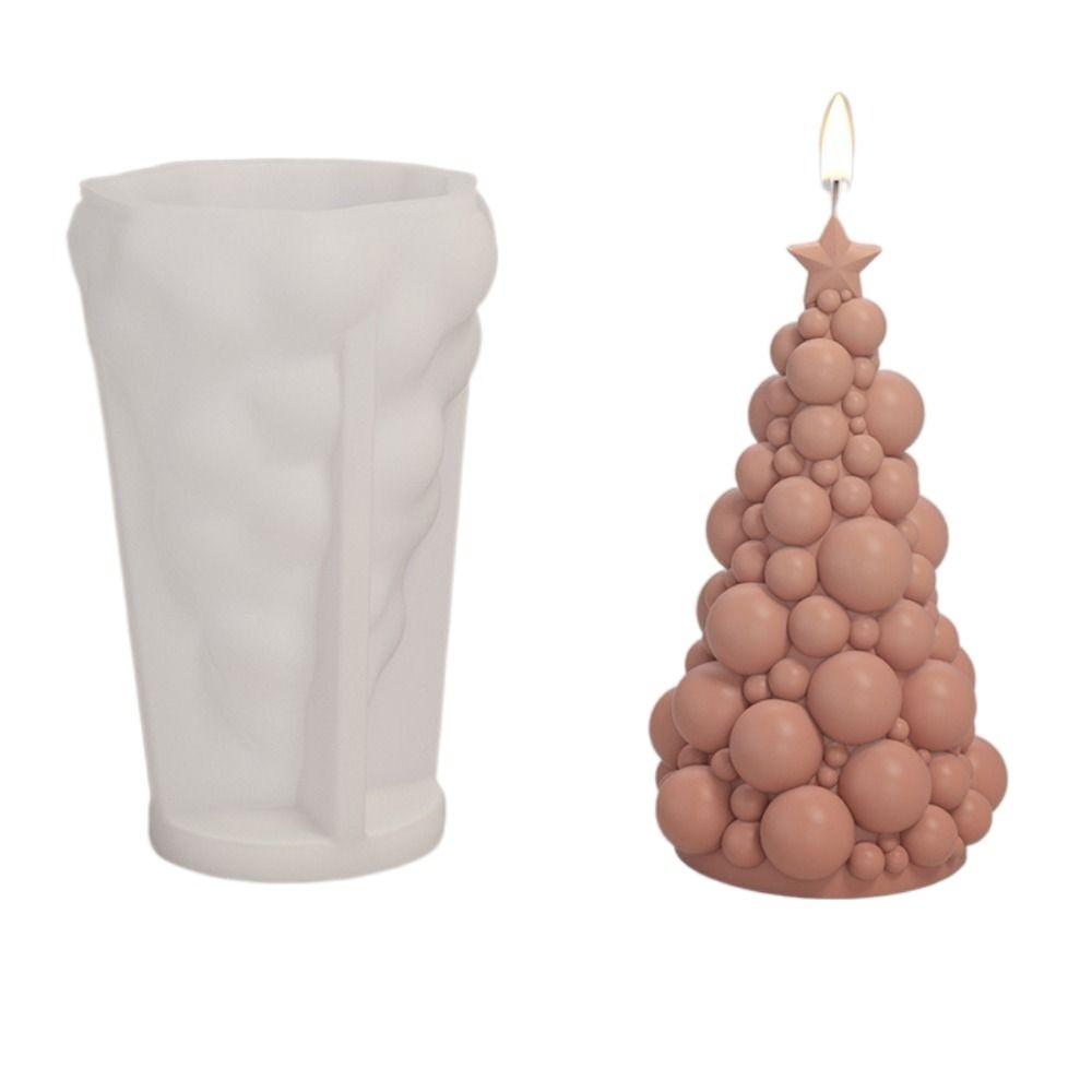 Elk Christmas Candle Mold Christmas Tree Plaster Mold Candle Making Tools  Festival Decorations