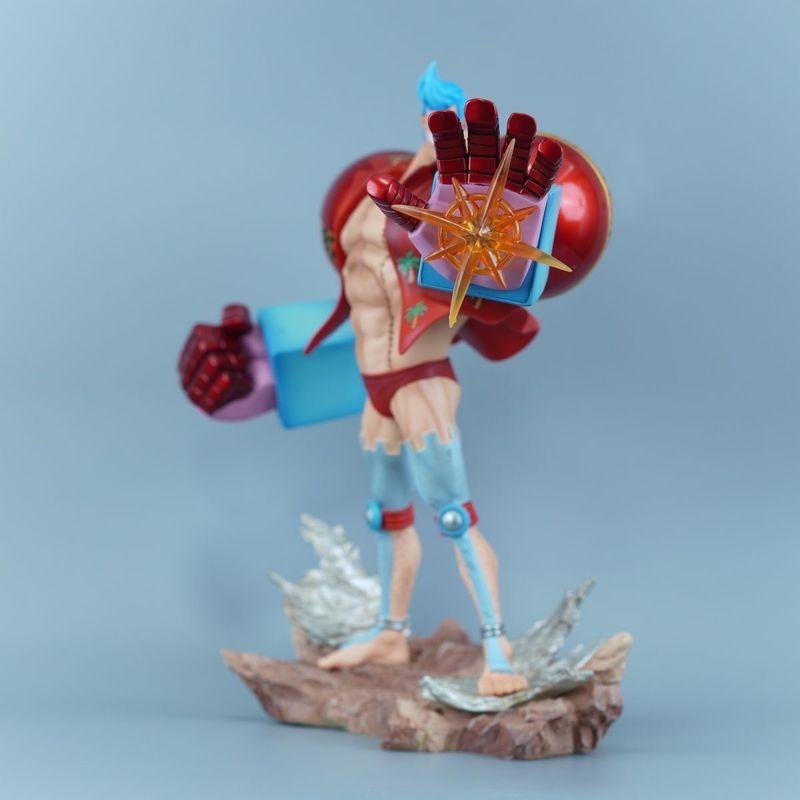 28.5cm Anime One Piece Action Figure One Pieces Franky Figuras Toys Manga Figurine GK Statue PVC Model Ornament Gift for Fans