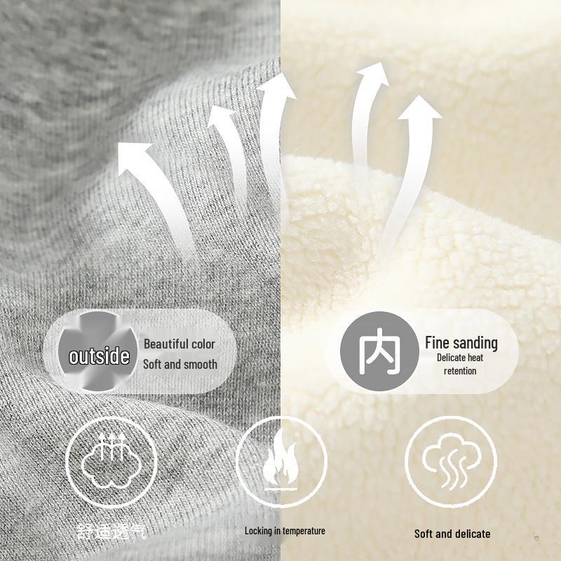 Girls' Fleece-Lined Thick Winter Leggings with Scrunch Socks - 2025 Warm Fashion Style