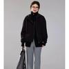 Elegant Korean Hooded Jacket Women Air Layer Coat Fashion Versatile Outerwear