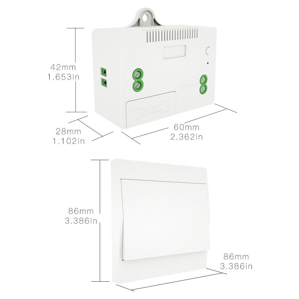Battery-free Wireless Smart Light Switch, Stick-on Panel, 220V