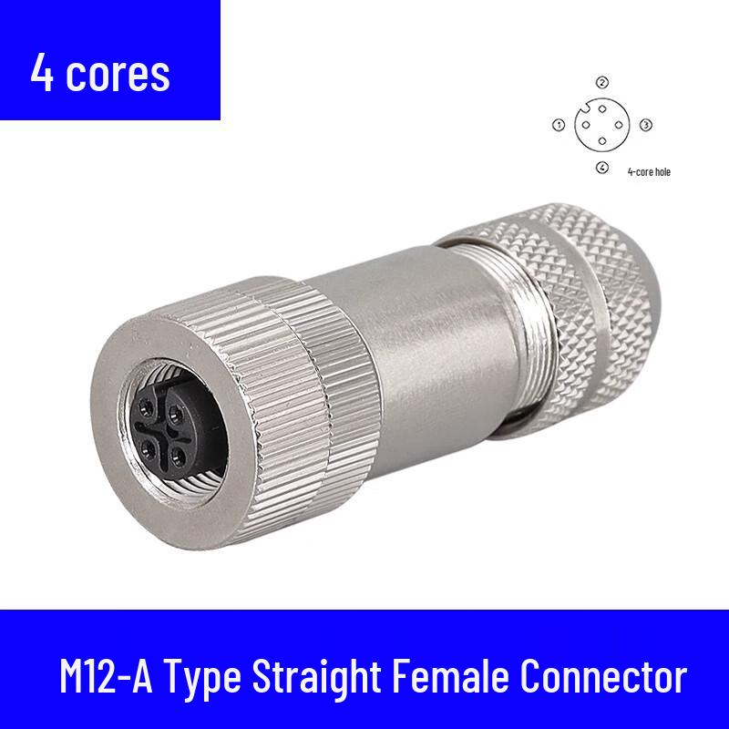 Kaixiang M12 4-Pin Shielded Aviation Connector