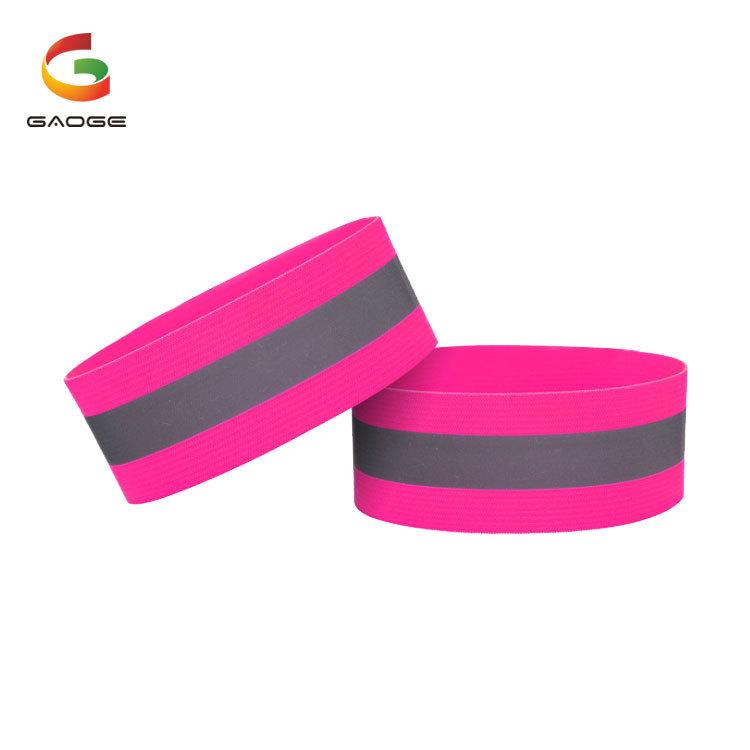 "Reflective Safety Wristband and Armband for Night Running and Cycling - Elastic Vest" 