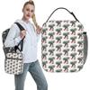 La Vacca Saturno Saturnita Italian Brainrot Lunch Bag Retro Lunch Box For Women School Convenient Cooler Bag Oxford Lunch Bags