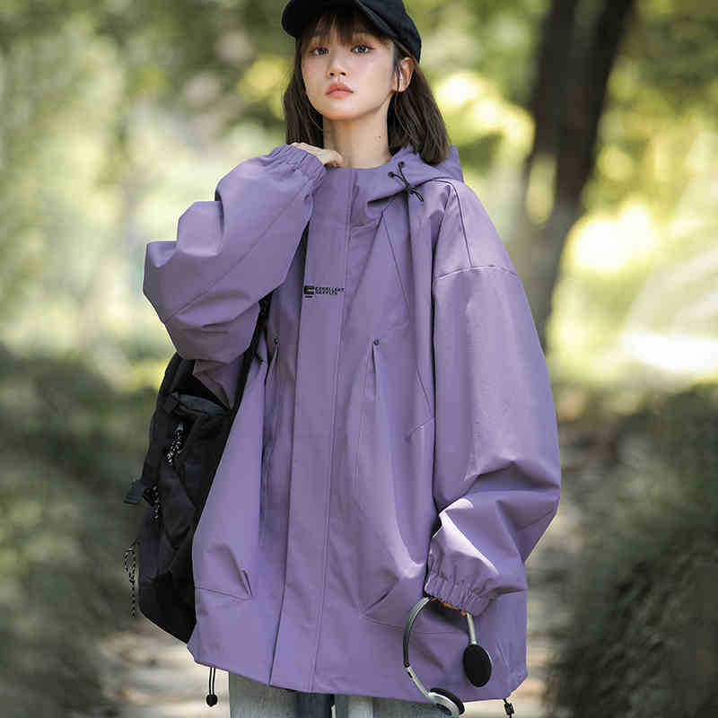 

American Mountain Jacket Men and Women Spring New Loose Outdoor Waterproof Jacket Jacket 3XL