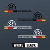 RUNTB1 1 Pair Vinyl Car Sticker Truck Cover Auto Tuning Accessories For VW Amarok V6 4Motion Polo Tiguan Car 4X4 Off Road Decor Decal