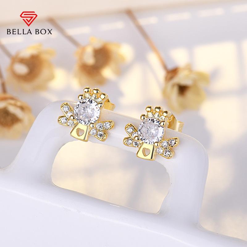 

BELLA BOX New Angel Stud Earrings From Europe And America, Featuring A High-end, Light Luxury And Niche Design For Women