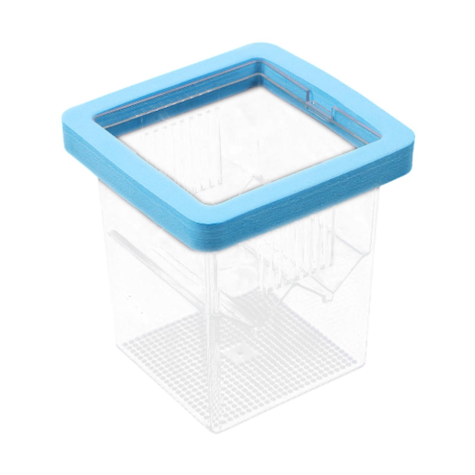 

Acrylic Fish Tank Breeding Box Isolation Divider Aquarium Hatchery Incubator Holder for Baby Fish Accessories синій