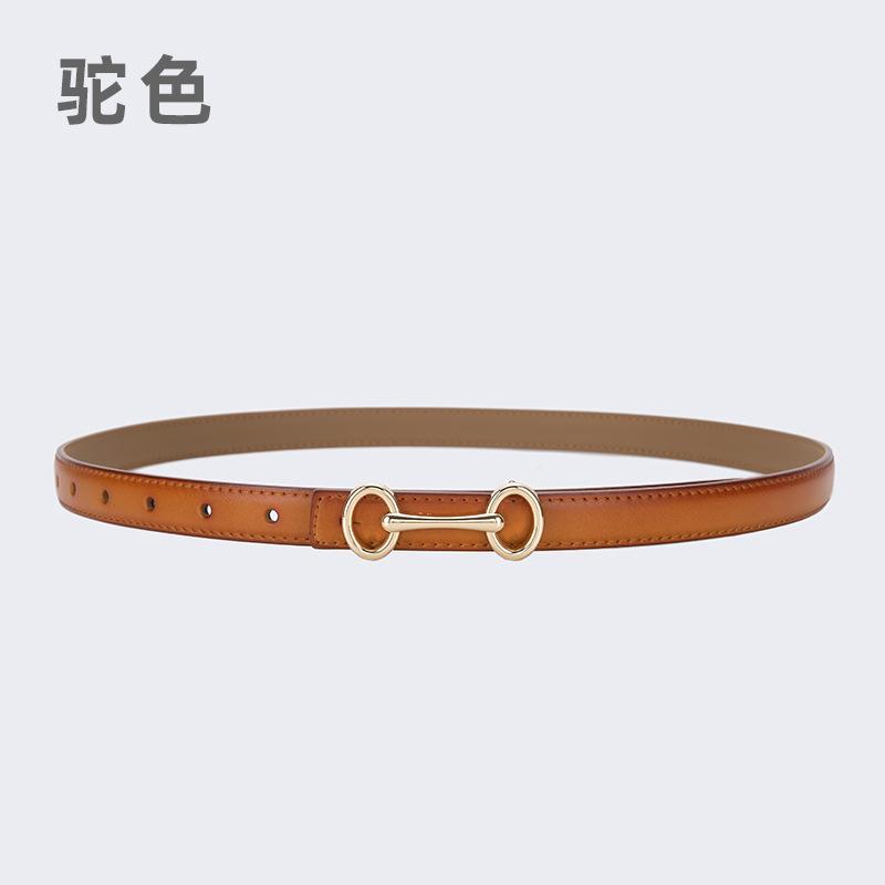 Four Seasons Available New Leather Belt Women'S Simple Fashion Versatile Belt Women'S Jeans Western Pants Paired With Pants Belt