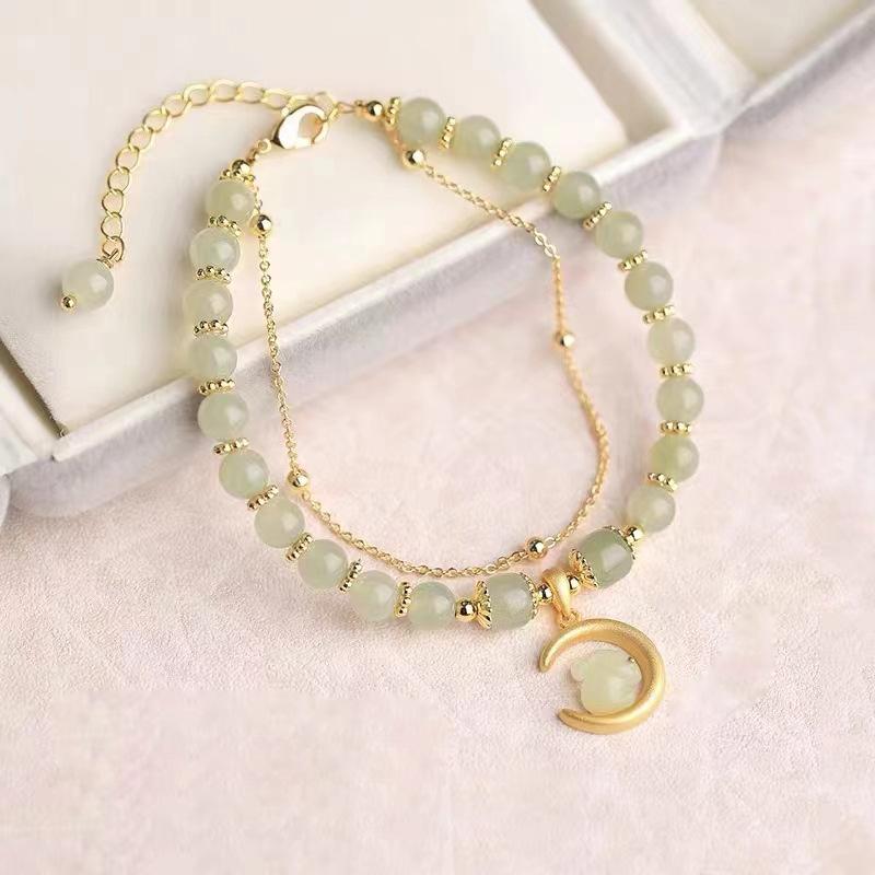 JYL TS Bracelet Butterfly Jade Style -Symbolizes Transformation & Attracts Fresh Luck