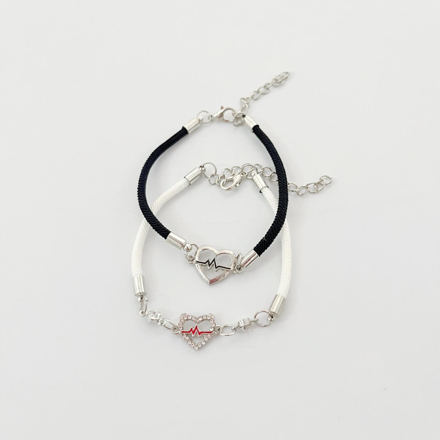 JYL TS Bracelet Heart Signal  Minimalist Design Ignites Romantic Connections AT112 глубокий каштановый