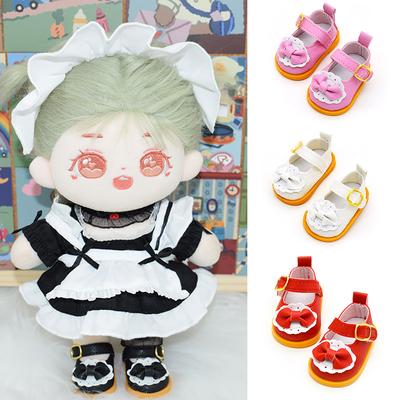 For 20cm Cotton Dolls Leather Shoes Suitable for 20cm Cotton Dolls Princess Shoes Toys Casual Bow Shoes Dolls Accessories DIY Doll Toys