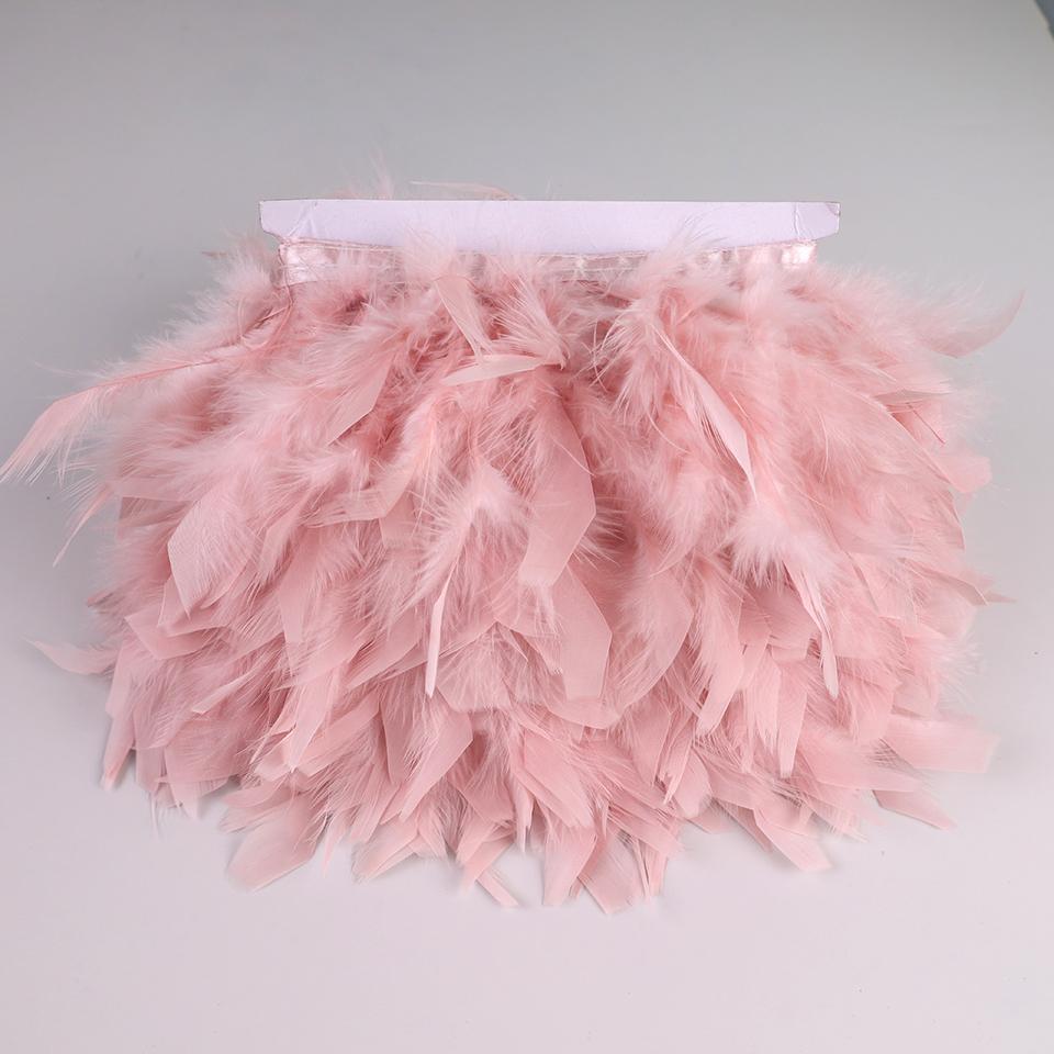 10 Meters Turkey Feathers for Clothes DIY Marabou Feather Fringe for Needlework Party Plume Handmade Mirror Home Decor Wholesale